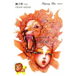 Tatuaje temporare pentru corp HB607 zodia Leu